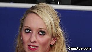 Sexy Model Gets Jizz Shot On Her Face Sucking All The Cum