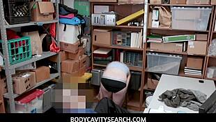 Hot Blonde Teen Kate Kenzi Gets Body Cavity Searched by Horny Mall Cop