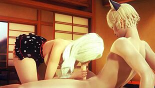 Uncensored 3D hentai slams Japanese girls in hardcore action