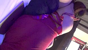 Intense 18-minute session of slobbering cock sucking with a ring, ending in cum in mouth