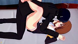 Miko Ino, Tsubame Koyasu, Yu Ishigami intense sex in Kaguya-sama hentai