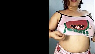 Beautiful Curvy Latina Shows Her Wet Pussy And Big Natural Tits!