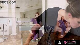 in this all-girl massage, they dive into each other's pussies, fuck faces, and have threesomes with oiled bubble butts.