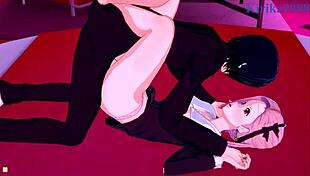 Miko Ino, Tsubame Koyasu, Yu Ishigami intense sex in Kaguya-sama hentai