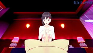 Kobeni and Makima get intense in Chainsaw Man hentai