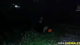 Shemale Gets Caught By Two Police Officers