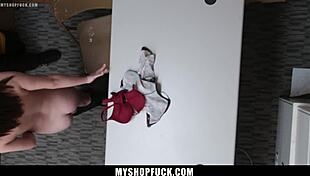 Brat Teen 18+ Denies Shoplifting But Guard Has Video Evidence Of Her Crime - Myshopfuck