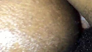 This babe gets her pussy filled with cum while facedown.