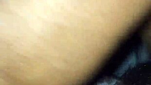 This babe gets her pussy filled with cum while facedown.