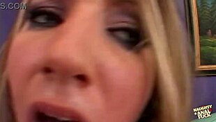 This kinky anal blonde took two loads while shoving heels in her mouth