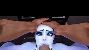 This Overwatch SFM compilation features deepthroat and big tits.