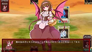 i'm battling this slime succubus in a hot duel, but she's got me all messed up with her tentacles