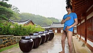 i and my closeted gay friend flash cocks in public