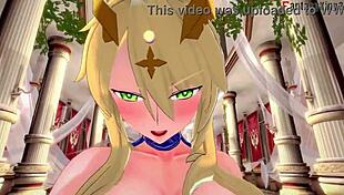 Artoria Pendragon gets fucked by monster in intense fantasy sex scene