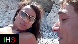 Horny Male Licks Shaved Pussy, Fucks Mulatto In Missionary And Cowgirl At Seaside