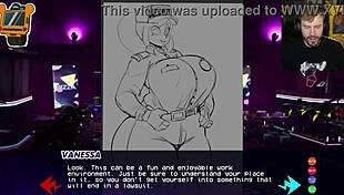 I explored an unfinished FNAF game in the garage with big tits and ass