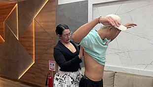 Latina MILF Secretary Kylei Ellish Fucks Boss’s Young Client in Office