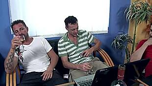 19 year old slut gives intense blowjobs in ropes