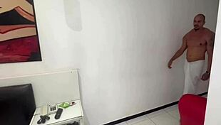 Long-Haired Tattooed Babe Rides Tight Ass in Sheer Underwear.