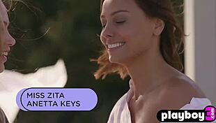 petite teen babes tear clothes to show tits and ass before striptease