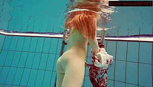 Hairy Ginger Polish Teen 18+ Underwater!