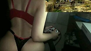Gamer girl, can you keep playing while I fuck you?
