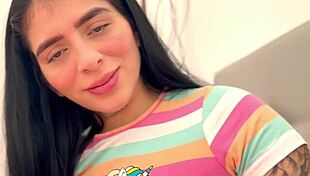 i watch abby montana ride torbe hard in bed with blowjob and cowgirl sex