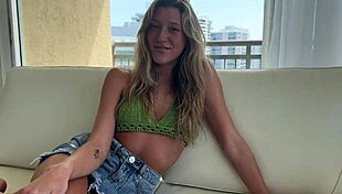 Edging sexy blonde step sister Addison Vodka with Scott Stark