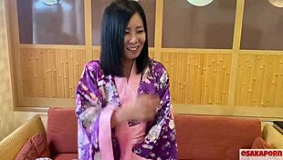 41-Year-Old Japanese Wife Goes Wild in Kimono for Outdoor Action