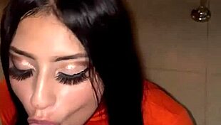 Colombian Woman Sucks Big Cock Outdoors