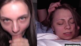 netflix and chill escalated quickly - couch potato girlfriend gets wildly penetrated