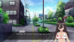 I am playing hypno mama 03 in spanish, watching the anime hentai mommy with big tits and ass