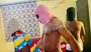 Big ass Jiggy and sugar mummies rocked that orgy party with monster cocks.