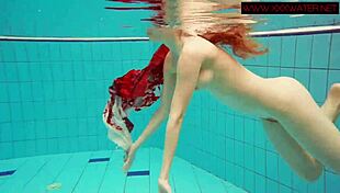 Hairy Ginger Polish Teen 18+ Underwater!