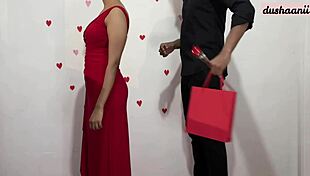 Beautiful Asian Couple Hard Fucks After Dancing Class on Valentine's Day. Cum Inside Tight Pussy in Sri Lanka Outdoor Scene.