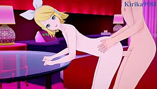 Kagamine rin and meiko have intense sex in project sekai vocaloid hentai