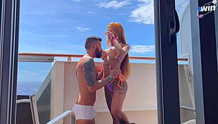 Romulo pontess fucks his friend on the cruise balcony