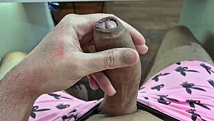 Watch this cute twink's big dick cumming all over? Homemade bisexual fun with neighbors!