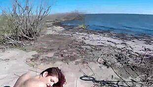 Voyeur watches brunette crossdresser with big tits get fucked publicly on freeway banks