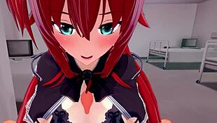 rias gremory, do you really want that dick while issei acts like a pussy?