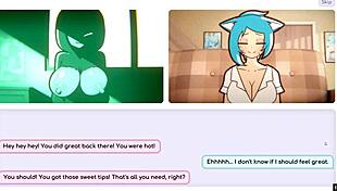 nicole risky job hentai game pornplay ep 2 fondling tits to attract more customers