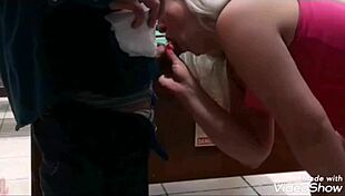 Blonde slut sucks and fucks on pool table outdoors