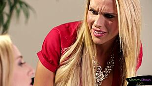 Sapphic stepmom gets pleasured and eaten out by eager babe