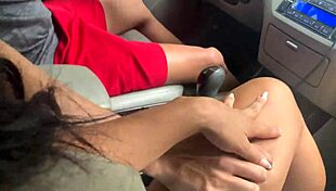 Damn! Argentine Puta Pays Uber with Hot Car Sex!