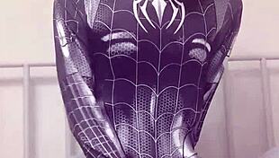 Sexy Gay Teen Masturbates Like Spider-Man