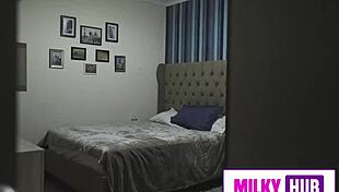 perverted santa sneaks into a naughty latina's house.