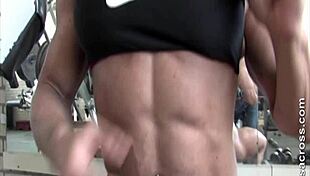 Gym Workout Orgasm With Indian Mommy and Big Clit Bodybuilder Action