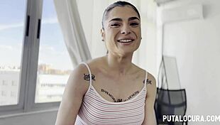 horny big tits babe fucks hard and swallows everything.