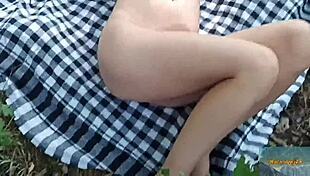 wondrous forest mala dvojka nude flashing sexy in nature voyeur 😜