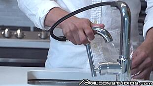 Everyone fucks at this high class gay party from Falcon Studios